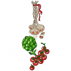 Vegetable Embroidery Design 10